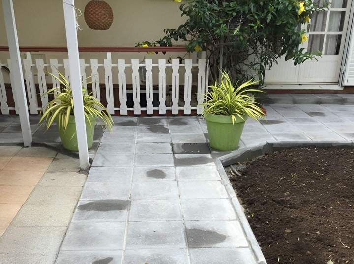 Clôture, dallage, pavage, allée